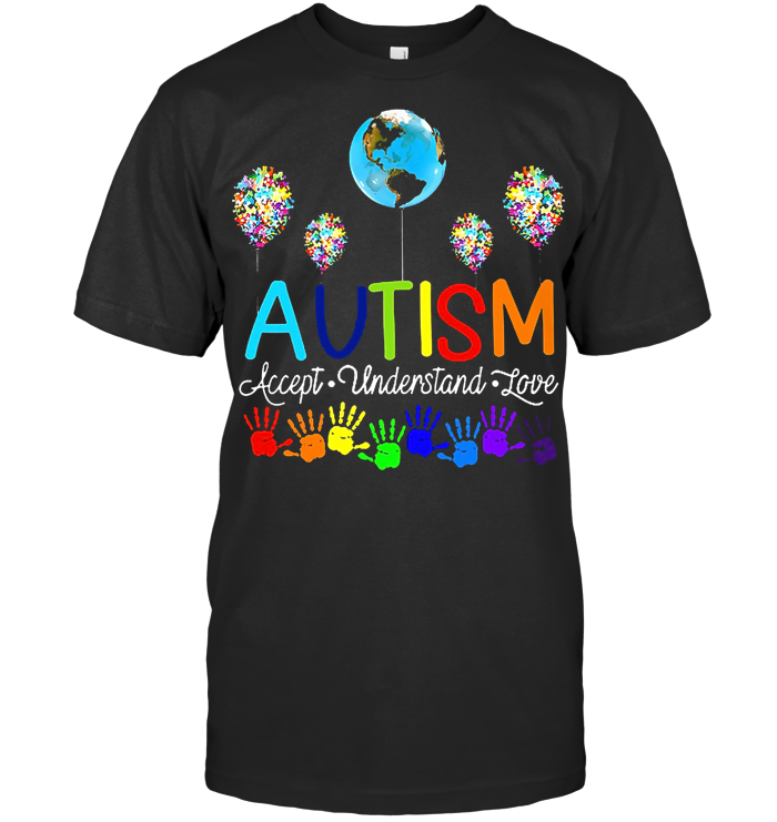 Autism Globe Accept Understand Love T Shirt