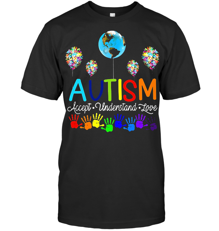Autism Globe Accept Understand Love T Shirt