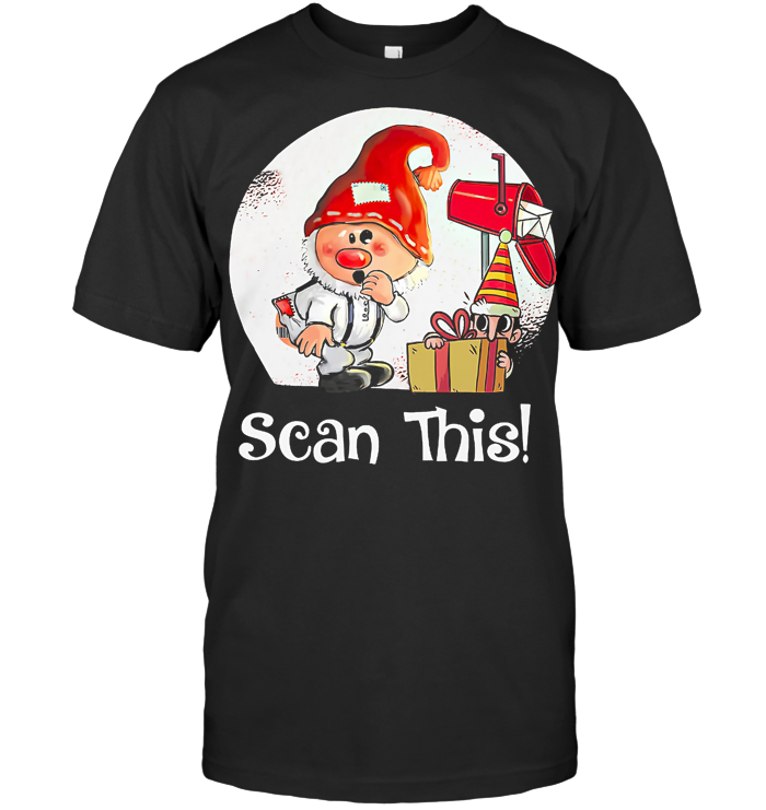 Christmas Elf Postal Worker Scan This T Shirt From AllezyGo