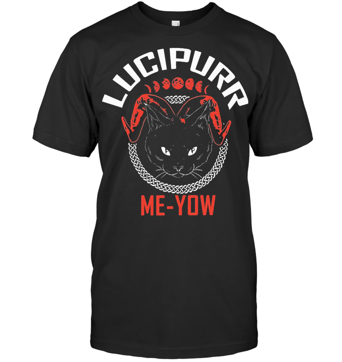 Lucipurr Me Yow Halloween Cat T Shirt - from teechip.info 1