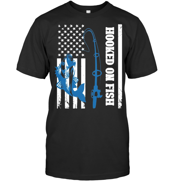 American Hooked On Fish T Shirt