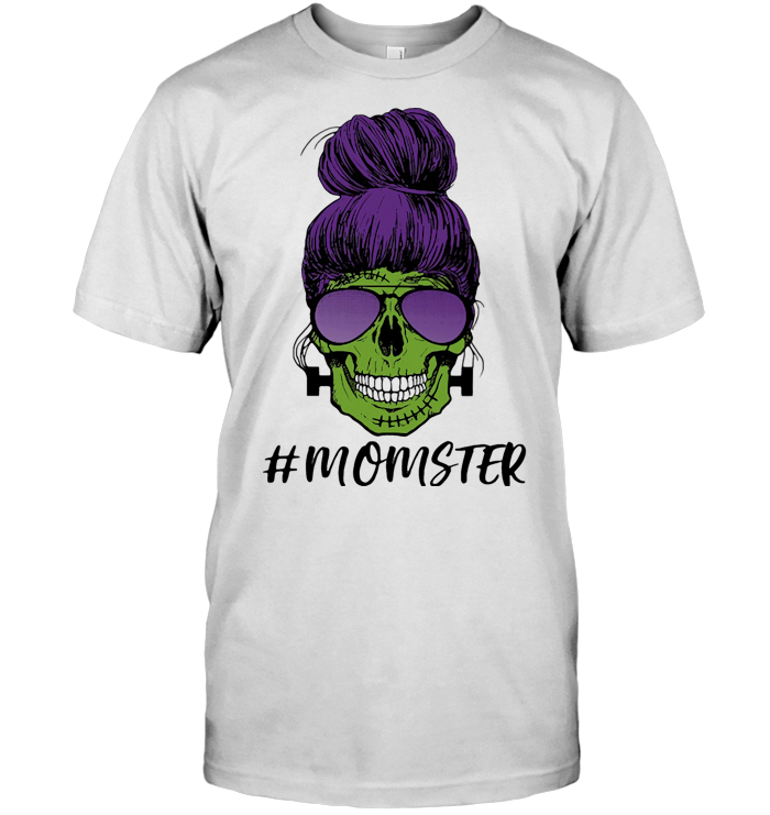 Halloween #momster Skull Lady T Shirt