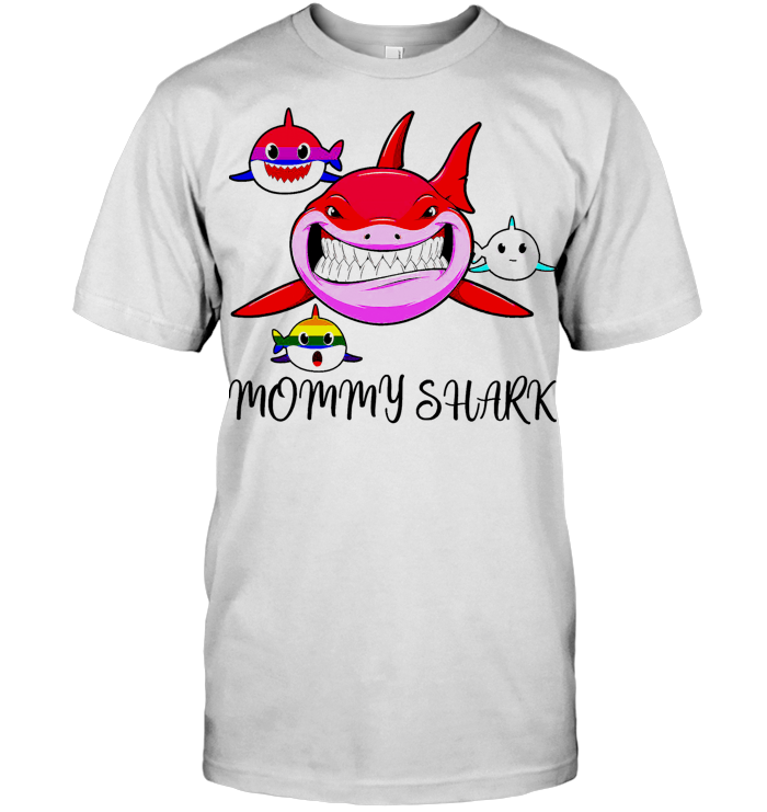 Mommy Shark LGBT Pride T Shirt