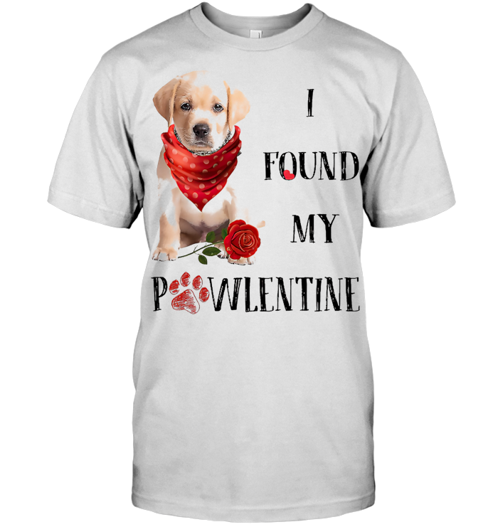 I Found My Pawlentine Yellow Goldador T Shirt