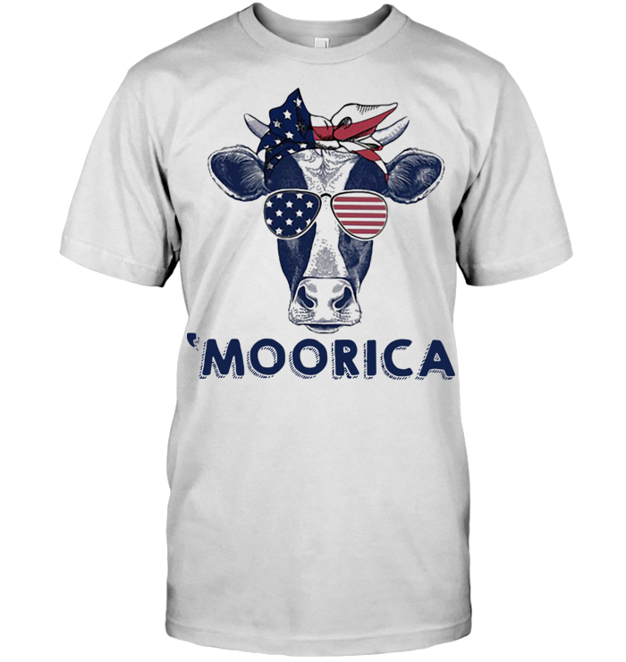 Moorica Cow of July Independence day Classic Ladies